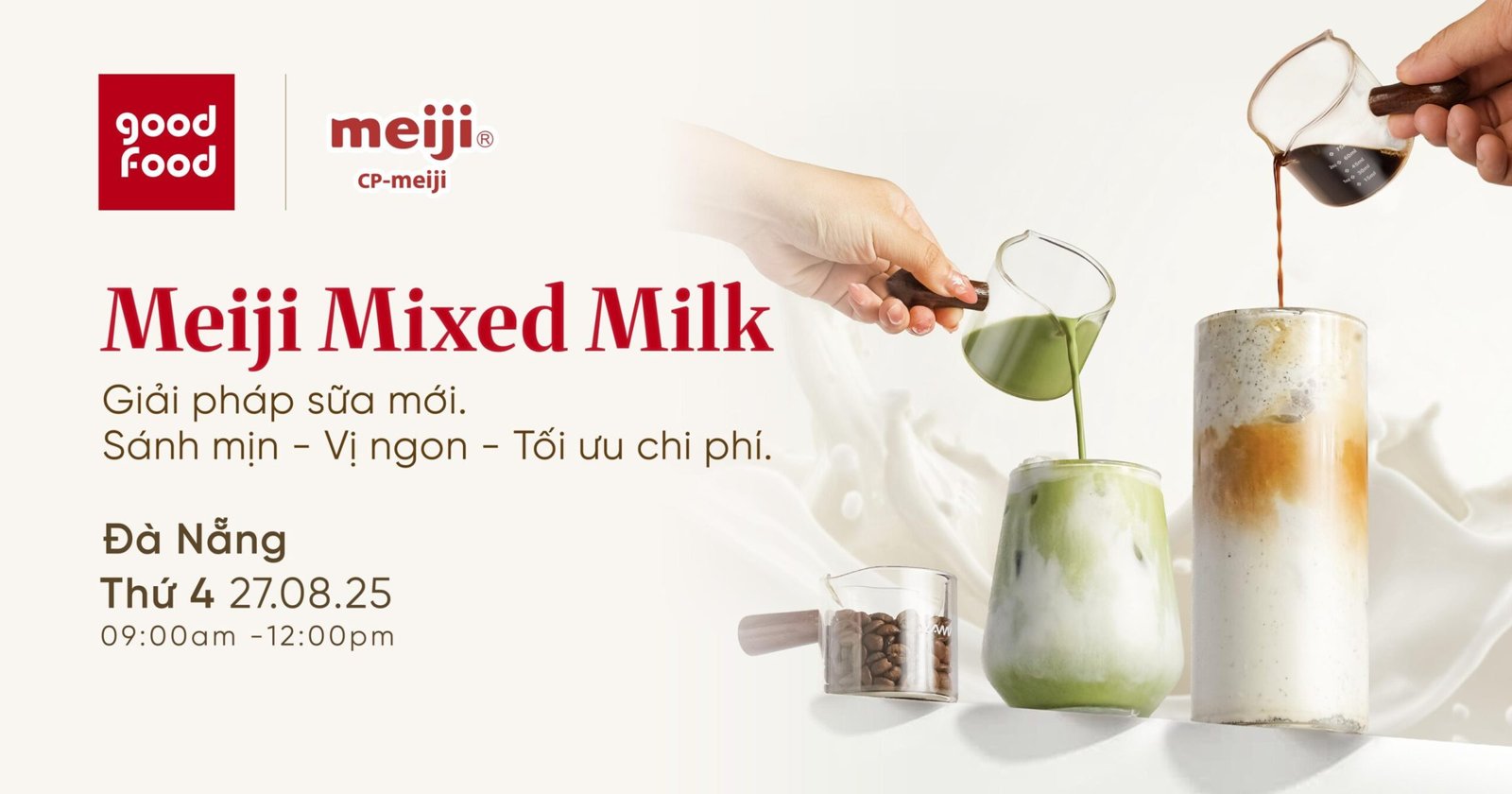 workshop pha chế meiji mixed milk