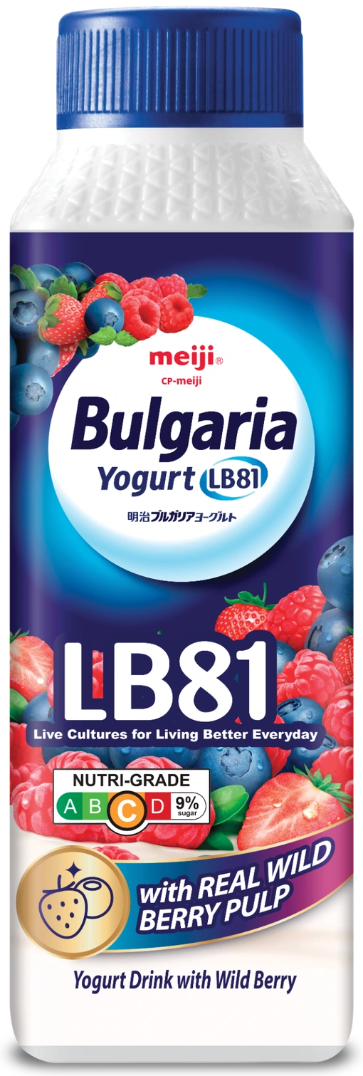 Meiji Bulgaria LB81 trái cây rừng, nắp xanh
