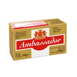 Bơ thực vật lạt Ambassador 80% Chất béo 200g