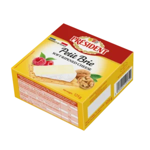 Phô mai mềm ủ chín Président Petit Brie 50% Chất Béo 125g