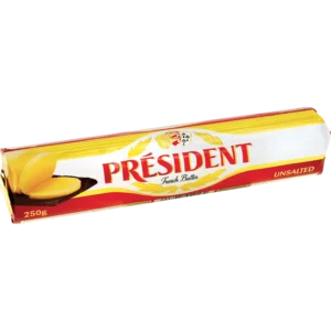 Bơ lạt cuộn Président 82% Chất Béo 250g