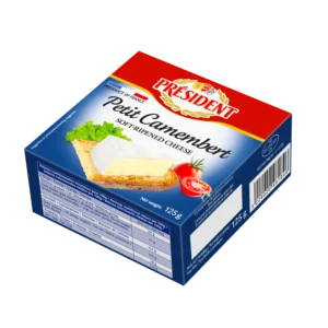 Phô mai mềm ủ chín Président Petit Camembert 50% Chất Béo 125g