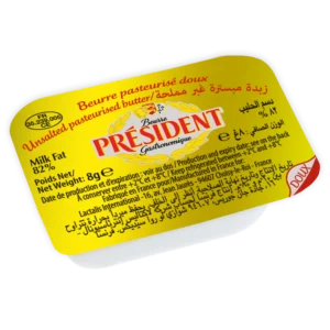 Bơ lạt Gastronomique Président 82 % Chất Béo 8g