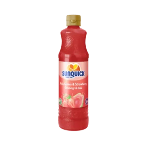 Nước ép hỗn hợp ổi & dâu cô đặc Sunquick  Pink Guava & Strawberry Drink Concentrate 700ml
